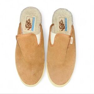 Vans Brown Suede Slip-On Loafers